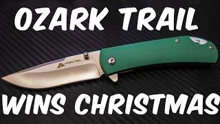 Holiday 2024 - Ozark Trail Green Liner Lock Folding Knife - The Ozark Grail -