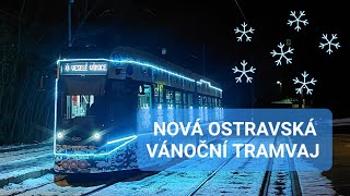 Nová ostravská vánoční tramvaj