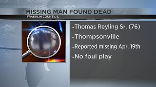 Missing man found dead in Franklin County