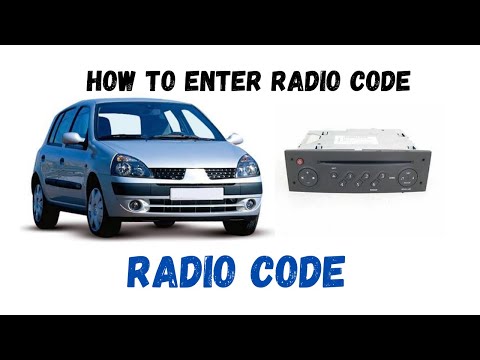 Renault Clio 1.2 how to enter radio codes.Reg.02 Renault Clio 1.2 how to enter radio codes.Reg.02