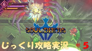 【Souldiers】【ソウルライクなメトロイドヴァニア】【イベントのみ和訳あり】ソルジャーズ じっくり攻略実況 第5回【蜘蛛の巣～テンペス平原】