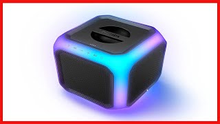 Philips Audio X7207 Bluetooth Party Cube Speaker with 360° Party Lights - Link up to 50 Speakers,