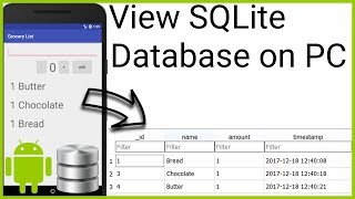 How to Open an SQLite Database from an Emulator on the Computer - Android Studio Tutorial