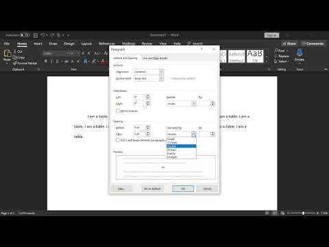 What is triple line spacing?