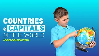 Learn Countries and Capitals of the World | Preschool Fun | Kids Education Video