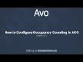 How to Configure Occupancy Counting in ACC