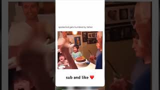 spoiled kid gets humbled by father👌 #trending #tiktok #viral #video #kid #birthday