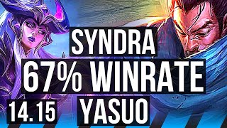 SYNDRA vs YASUO (MID) | 67% winrate, Dominating | TR Grandmaster | 14.15