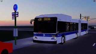 MTA Roblox Busses | MTA B38 LTD bus #4772 full drive from Downtown Brooklyn to Ridgewood Catalpa Av.