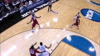 Arkansas vs. North Carolina: J.P. Tokoto and-one