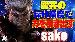 【スト6】驚異の操作精度で力を引き出す sako (豪鬼) 【STREET FIGHTER 6】