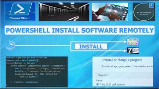 PowerShell Install software remotely.