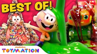 Loud House, Blaze & SpongeBob Toys Get Slimed in the Toy Test Factory! | Toymation