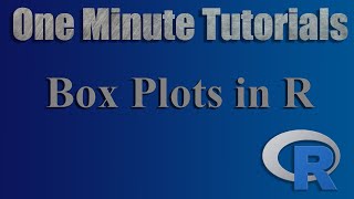 Box Plots in R - One Minute Tutorials
