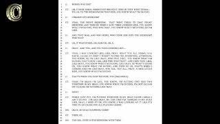 GEORGE THOMAS TRIAL - 👮‍♂️ Police Interrogation (Transcript) Channon & Chris
