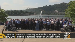 Memorial honoring EMS workers makes stop in Pittsburgh