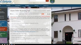 Police Reports Online Citizen Reporting System