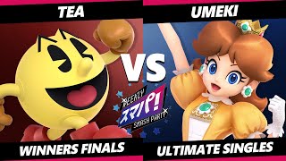 Sumapa 173 WINNERS FINALS - Tea (Pac-Man, Kazuya) Vs. Umeki (Daisy) Smash Ultimate - SSBU