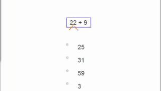 MathABC.com: Addition: Adding up to 50 (multiple choice)