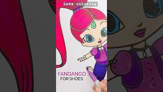 Coloring SHIMMER #shorts #shimmer #shimmerandshine #coloring #art
