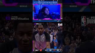 Lakers Fan Reacts To Steph Curry hits game winner with 0.2secs left vs OKC Thunder #shorts
