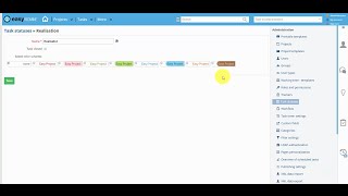 How to create and set task statuses - Easy8