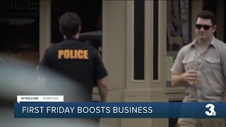 First Friday boosts business