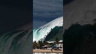 What are you doing in the situation of a tsunami ? #tsunami #surf #bigwaves #naturaldisaster