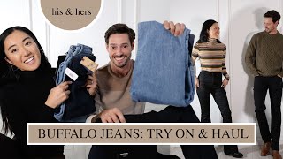 BUFFALO JEANS: Fall Winter Haul & Try On (Couple Outfit Ideas)