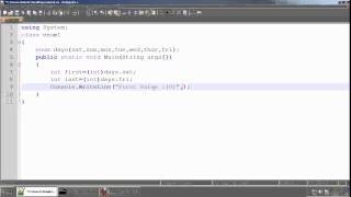 Enumeration In C#.Net Tamil