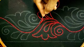 Nakshi Kantha Border Line Design Embroidery Tutorial,অসাধারণ নকশীকাঁথা বর্ডার লাইন ডিজাইন সেলাই