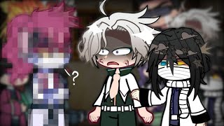 Hashiras react to Akaza tries the Kamaboko Squad's hairstyles || GCRV  || KNY ||