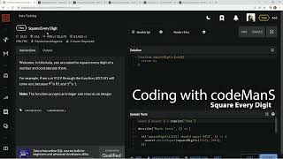 Codewars 7 kyu Square Every Digit JavaScript