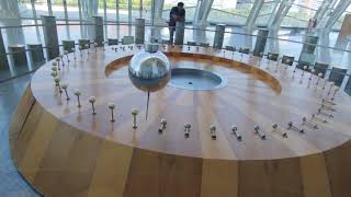 Foucault Pendulum, Science Museum of Valencia, Spain - August 3 2019