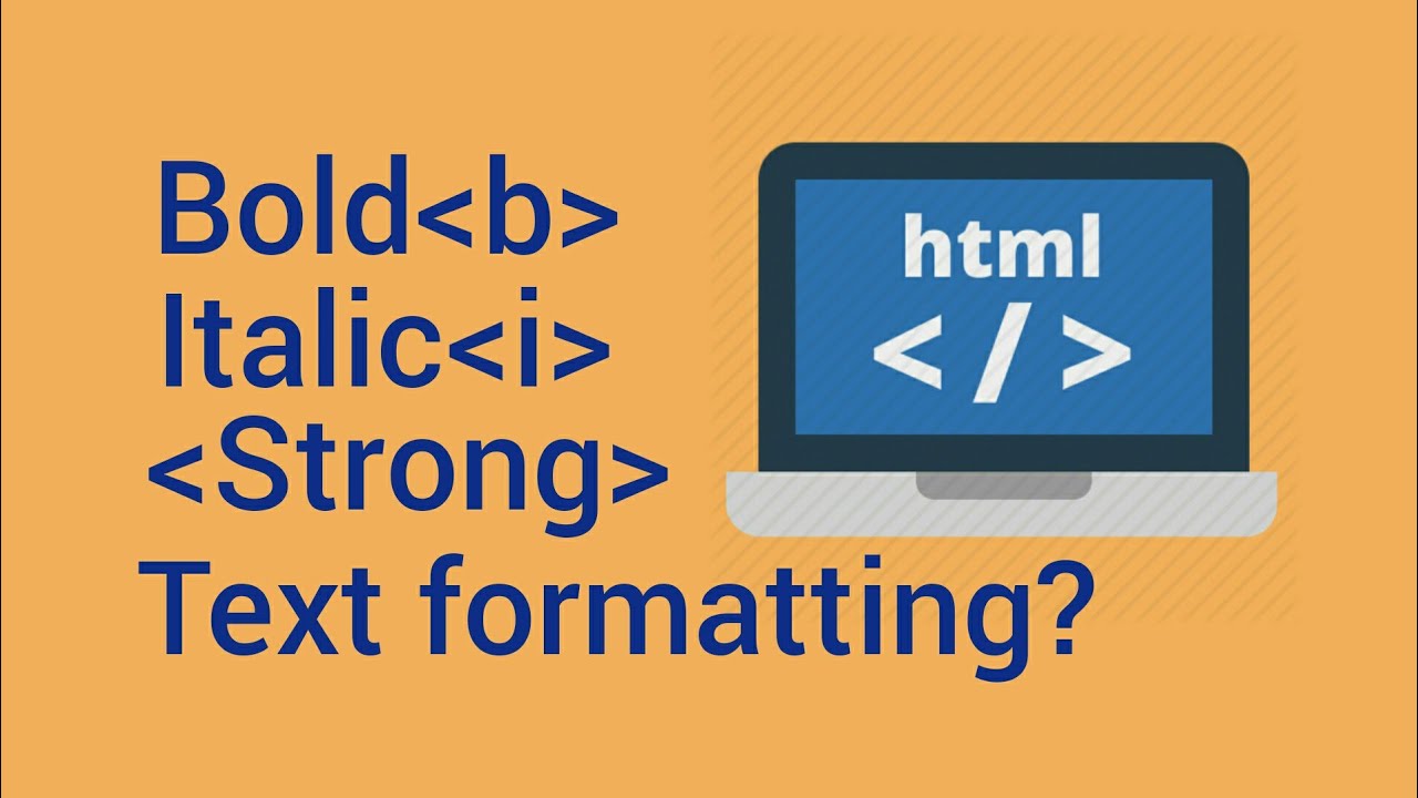 Part 10 - HTML Tutorial For Beginners | Text Formatting | Bold, Italic ...