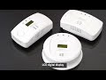 heiman wireless carbon monoxide alarm detector 10 year battery operated with lcd display