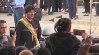 Morales festeja independencia boliviana y hace llamado a proteger sus avances