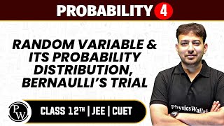 Probability 04 | Random Variable & Its Probability Distribution, Bernaulli’s Trial | Pure English