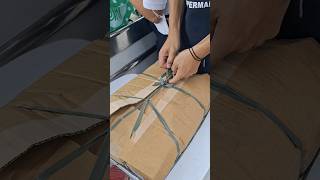 BAGGER SKILLS of Tying Box #howto #shorts