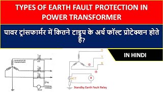 Earth fault protection in power transformer in Hindi