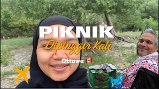 Piknik dipinggir kali,Bersih banget #indoturki #mixmarriage #piknik #kanada