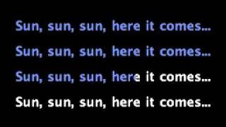 the beatles HERE COMES THE SUN with LYRICS