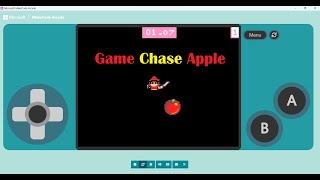 Game ChaseApple using MakeCode Arcade