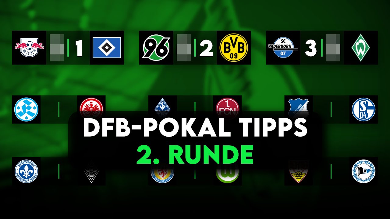 DFB-Pokal Prognose | 2. Runde Tipps & Vorschau - YouTube