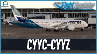 Flying WestJet 787-9 into Toronto | *NEW* bravoairspace 787-9 | SayIntentions AI ATC