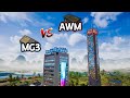 와! 저격 VS 경기관총 대결! 배그 초고층 빌딩 전투!! MG3 vs AWM !