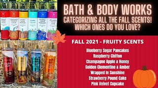 Bath \u0026 Body Works Categorizing All The FALL Scents! Which Ones Do You Love?