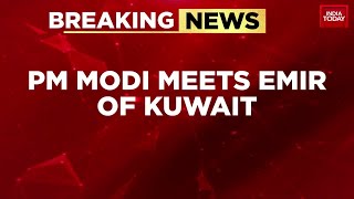 PM Modi Meets Emir of Kuwait at Arabian Gulf Cup Opening, Strengthens Ties