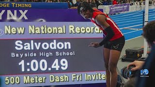 Bayside track star revisits national record run