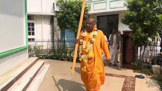 His Holiness Bhakti Prachaar Parivrajaka Swami Maharaja at ISKCON Bhubaneswar